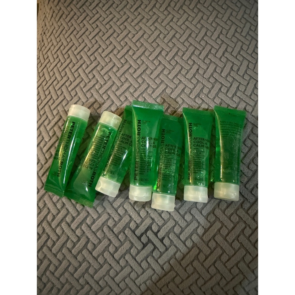 Peter Thomas Roth After Sun Cool & Calm Gel 1oz Travel Sz Lot of 7 Cucumber Aloe